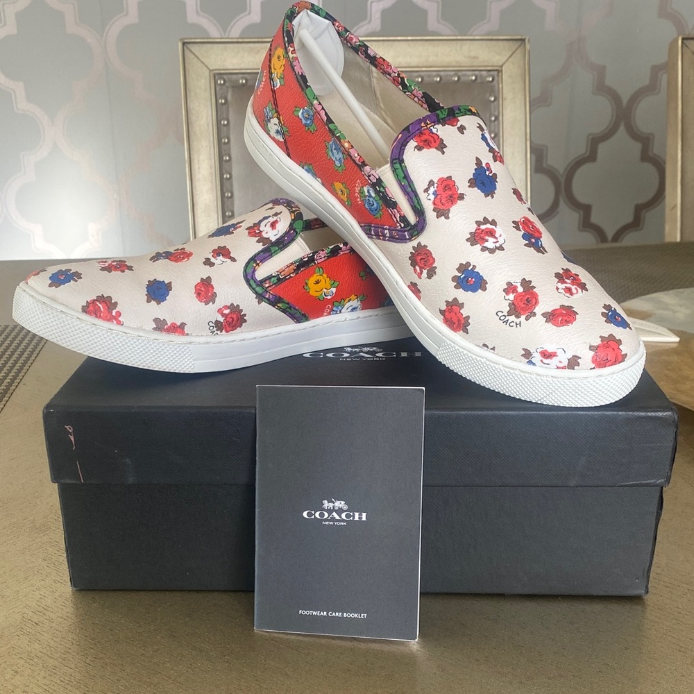 Coach Multicolor Floral Canvas Sneakers